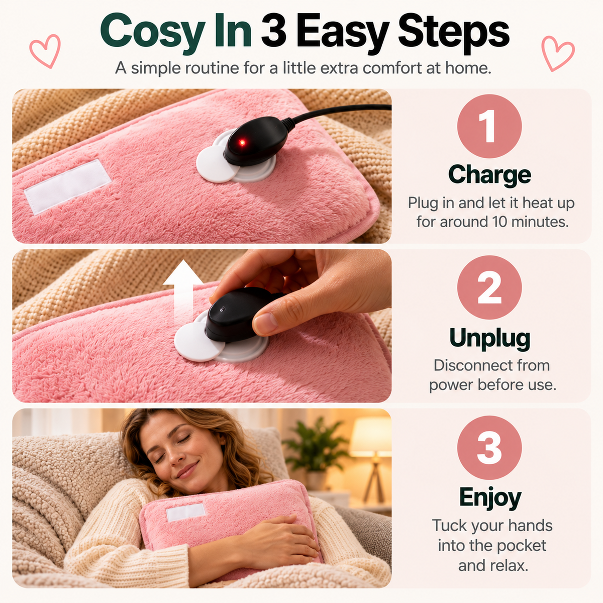 Rechargeable Plush Hot Water Bottle