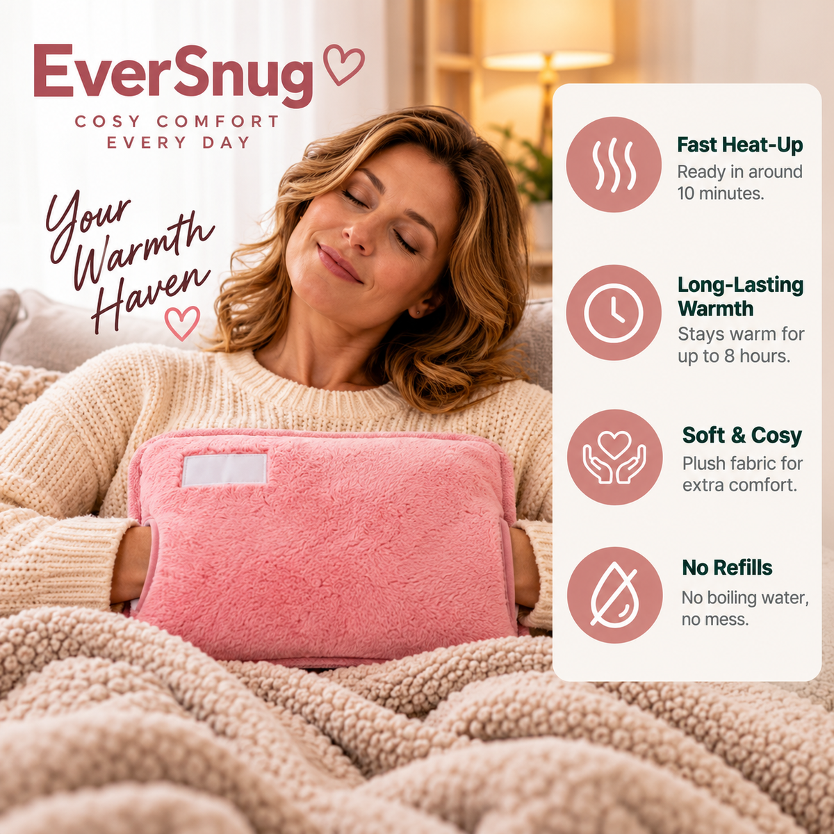 Rechargeable Plush Hot Water Bottle