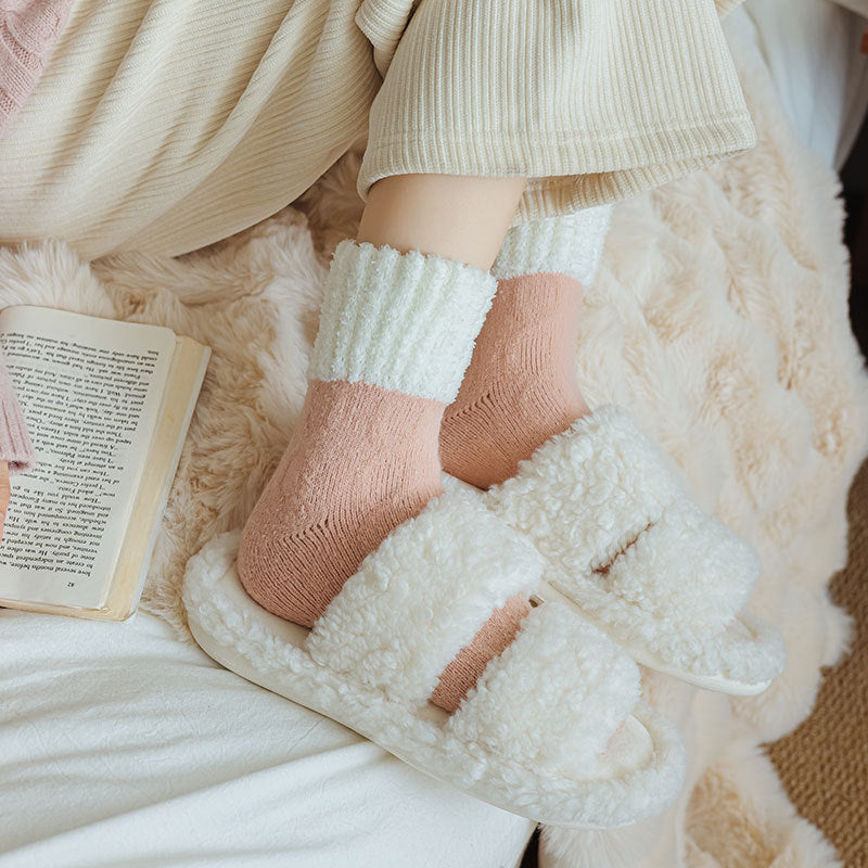 Women's Fleece-Lined Wool Blend Winter Socks